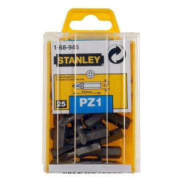 Set 25 biti Stanley 1-68-945, 25 mm, 1/4