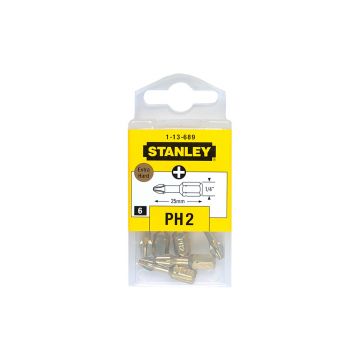 Set 6 biti torsiune Stanley 1-13-689, 25 mm, 1/4