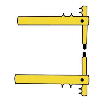 Set brate XP1 pentru sudura in puncte Telwin 803100, 350 mm, cu electrozi