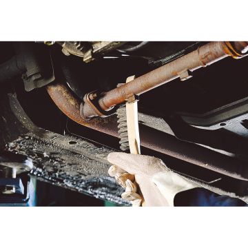 Perie de mana Wolfcraft 2722000, sarma otel, 4 randuri, 280 mm, maner lemn, lungime sarma 23 mm, lungime armatura 140 mm