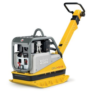 Placa compactoare reversibila Wacker Neuson DPU4545Hec, diesel, pornire electrica, sistem Compatec, greutate 424 kg, forta de impact 45 kN