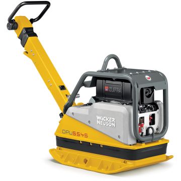 Placa compactoare reversibila Wacker Neuson DPU5545Hehap, diesel, pornire electrica, greutate 447 kg, forta de impact 55 kN, contor ore de functionare, extensie talpa