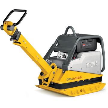 Placa compactoare reversibila Wacker Neuson DPU6555Hech, diesel, greutate 497 kg, forta de impact 65 kN, pornire electrica, sistem Compatec, contor ore de functionare
