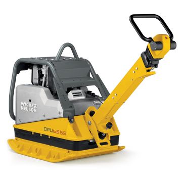 Placa compactoare reversibila Wacker Neuson DPU6555Hecs, cadru de protectie ingust, diesel, greutate 500 kg, forta de impact 65 kN, pornire electrica, sistem Compatec