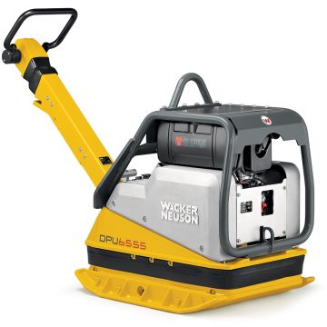 Placa compactoare reversibila Wacker Neuson DPU6555Hes, cadru de protectie ingust, diesel, greutate 499 kg, forta de impact 65 kN, pornire electrica