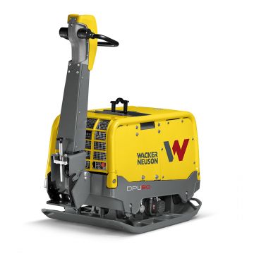 Placa compactoare reversibila Wacker Neuson DPU80Lec770, diesel, racire cu apa, greutate 773 kg, forta de impact 80 kN, pornire electrica, sistem Compatec
