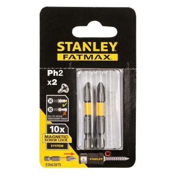 Set 2 biti Stanley STA62875, 50 mm, PH2