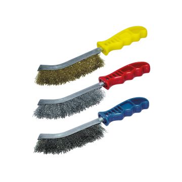 Set 3 perii de mana Wolfcraft 2138000, otel, inox, alama, 265 mm, maner plastic