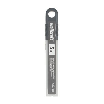 Set 5 lame detasabile Wolfcraft 4207000, profi negre 13 segmente, inaltime lama 9 mm