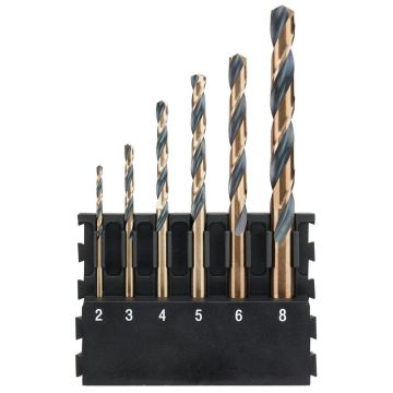 Set 6 burghie pentru metal DeWALT DT70828, tija cilindrica, in caseta plastic