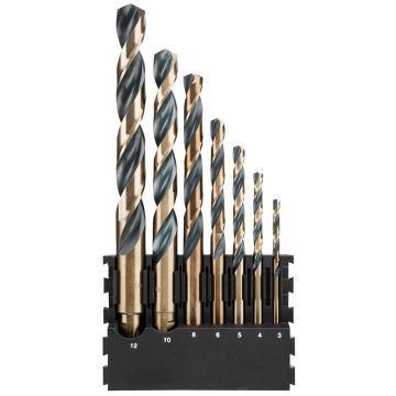 Set 7 burghie pentru metal DeWALT DT70829, tija cilindrica, in caseta plastic