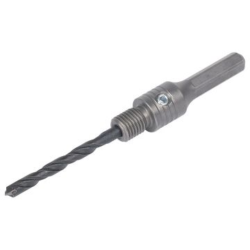 Adaptor pentru carote tija hexagonala cu burghiu de centrare Wolfcraft 5956000, D 8x80 mm