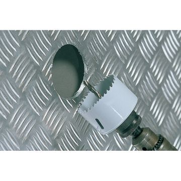 Carota bimetal Wolfcraft 3493000, diametru D 51 mm, adancime de taiere 40 mm, filet 5/8