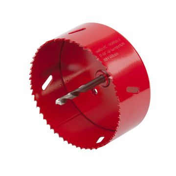 Carota bimetal Wolfcraft 5493000, diametru D 100 mm, adancime de taiere 40 mm