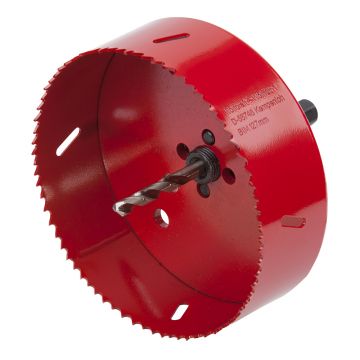 Carota bimetal Wolfcraft 5495000, diametru D 127 mm, adancime de taiere 40 mm