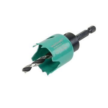 Carota de taiere din otel carbon Wolfcraft 5964000, diametru 35 mm prindere hexagonala 1/4