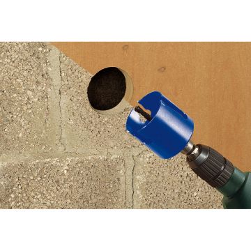 Carota universala completa Wolfcraft 3882000, diametru 68 mm, cu burghiu de centrare HM cu diametrul de 8 mm si tija hexagonala
