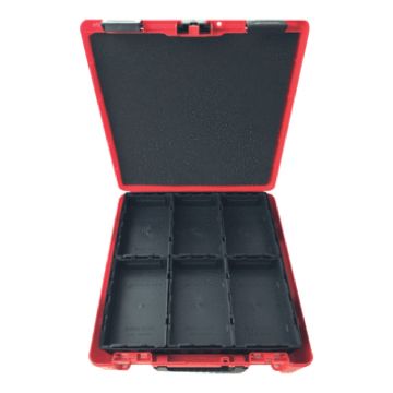 Cutie plastic Rothenberger 1000002108, Rocase 4414, rosie, 390 x 390 x 140 mm, accesorii Robox