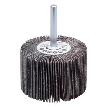 Perie lamelara Wolfcraft 2035000, granulatie 150, ax prindere 6 mm, D 60x40 mm