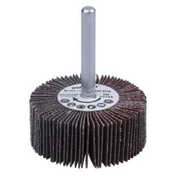 Perie lamelara Wolfcraft 2036000, granulatie 80, ax prindere 6 mm, D 50x20 mm