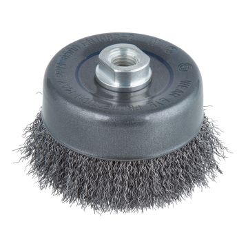 Perie Wolfcraft 2151000, tip oala, D 100 mm, pentru polizoare unghiulare, filet M14