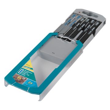 Set 10 panze pentru fierastrau pendular Wolfcraft 8631000, prindere in U, taiere universala, adancime taiere 1 - 3 / 3 - 6 / 20 / 30 / 50 mm