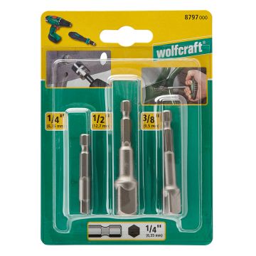 Set 3 adaptoare hex 1/4