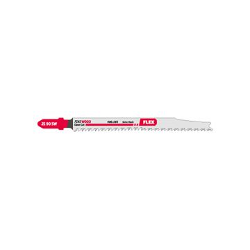 Set 3 lame pentru fierastrau pendular Flex 490164, JS 90 SW VE 3, pentru lemn moale, coada tip T, 90 mm