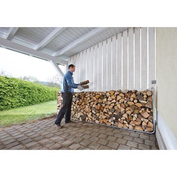 Sistem modular XXL de depozitare a lemnului de foc Wolfcraft 5125000, volum maxim 1.6 mc