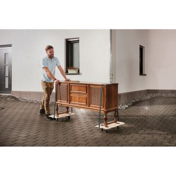 Transportor pe role Wolfcraft FT 400, pentru mobila tip Puzzle Boards, sarcina maxima 400 kg