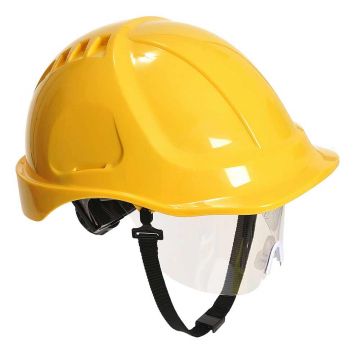 Casca cu vizor Portwest Endurance Plus PW54YER, culoare galbena
