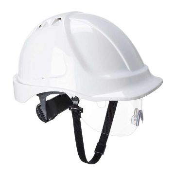 Casca cu vizor Portwest Endurance PW55WHR, culoare alba
