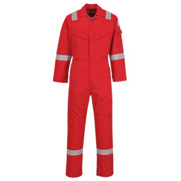Combinezon antistatic Portwest FR50RER4XL, culoare rosu, marime 4XL, 350 g.
