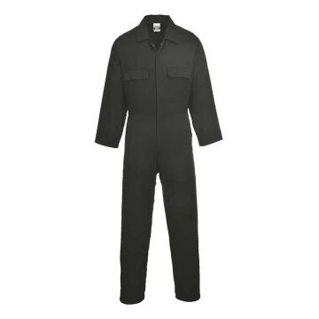Combinezon bumbac Portwest Euro Work S998BKRS, culoare negru, marime S