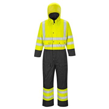 Combinezon captusit Portwest HiVis Contrast S485YBR5XL, culoare galben negru, marime 5XL