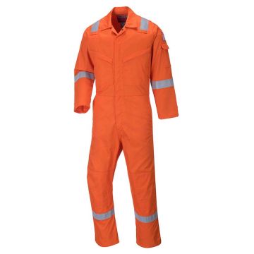 Combinezon Portwest Aberdeen, antistatic, ignifug, Portwest FF50ORR38, culoare portocaliu, marime 48
