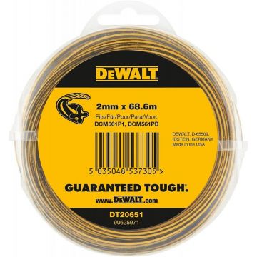 Fir pentru taiat iarba Dewalt DT20651, 2.0 mm x 68.6 m