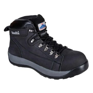 Ghete din nabuc Portwest Steelite HRO SB, FW31, FW31BKR39, culoare negru, marime 39
