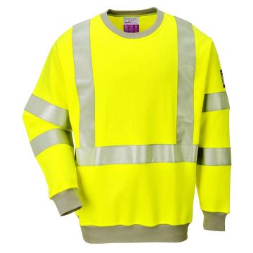Bluza ignifuga antistatica Portwest Hi-Vis FR72YERL, culoare galben, marime L