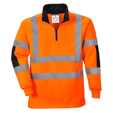 Bluza rugby Portwest Xenon B308ORRXS, culoare portocaliu, marime XS