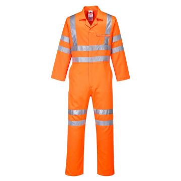 Combinezon Portwest Hi-Vis Poly-cotton Coverall RIS RT42 Portwest RT42ORR4XL, culoare portocaliu, marime 4XL