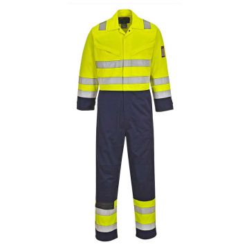 Combinezon Portwest Modaflame Hi-Vis MV28YNR4XL, culoare galben navy, marime 4XL