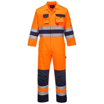 Combinezon Portwest Nantes Hi-Vis TX55ONRXL, culoare portocaliu navy, marime XL