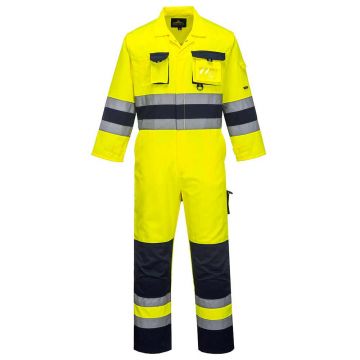 Combinezon Portwest Nantes Hi-Vis TX55YNRS, culoare galben navy, marime S