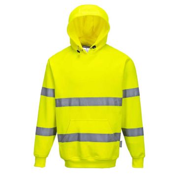 Tricou cu gluga Portwest Hi-Vis B304YERL, culoare galben, marime L