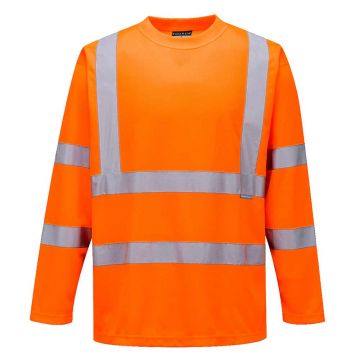 Tricou cu maneci lungi Portwest Hi-Vis S178ORRS, culoare portocaliu, marime S