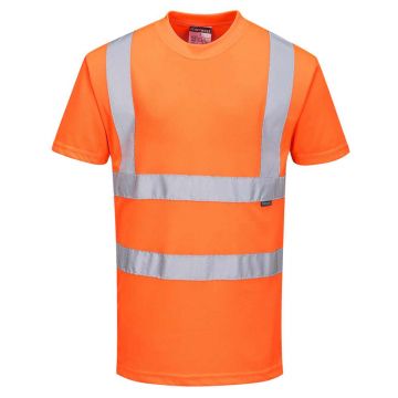 Tricou cu maneci scurte Portwest Hi-Vis RIS RT23ORR4XL, culoare portocaliu, marime 4XL
