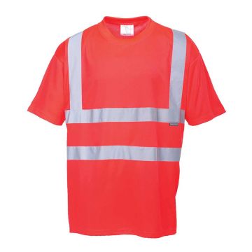 Tricou cu maneci scurte Portwest Hi-Vis S478RERXL, culoare rosu, marime XL
