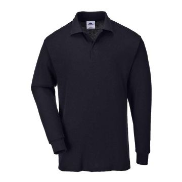 Tricou polo cu maneci lungi Portwest Napoli B212BKRS, culoare negru, marime S