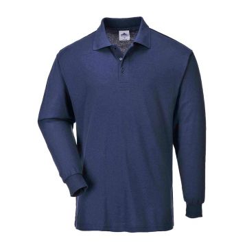 Tricou polo cu maneci lungi Portwest Napoli B212NARL, culoare bleumarin, marime L